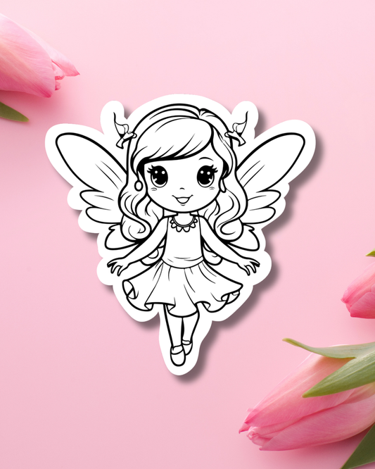 Bird Fairy Vinyl Sticker