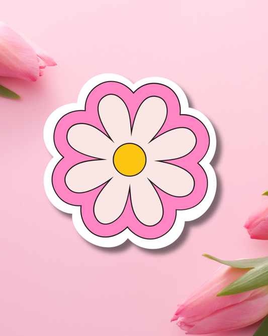 Bloomed Daisy Vinyl Sticker