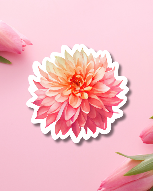 Bloomed Flower Vinyl Sticker