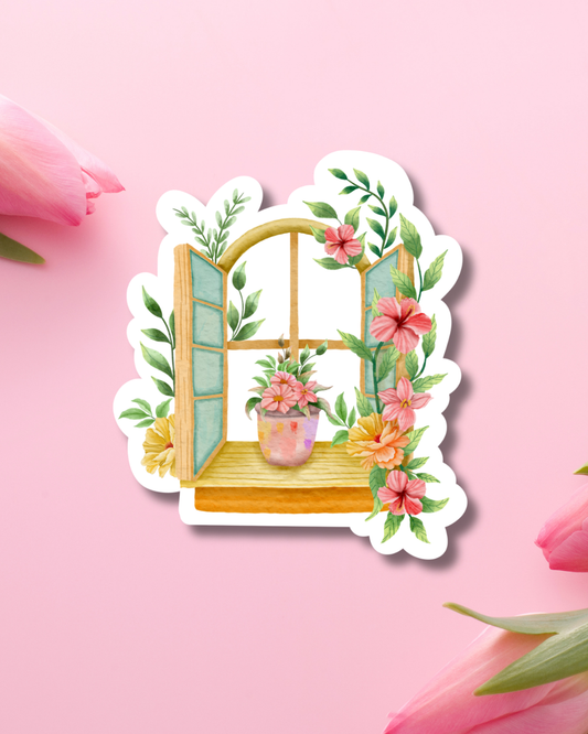 Bloomed Window Vinyl Sticker