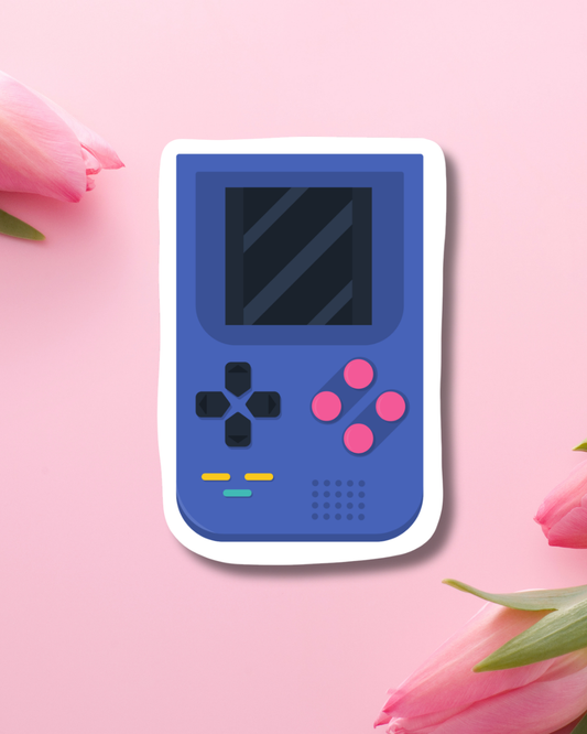 Blue Gameboy Vinyl Sticker