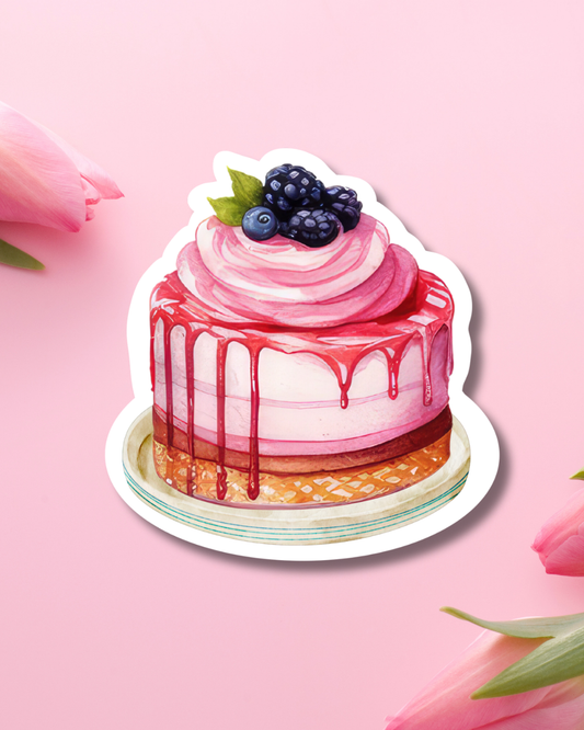 Blueberry Cake Vinyl Sticker