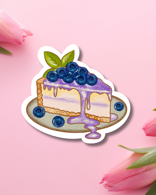 Blueberry Cheesecake Vinyl Sticker
