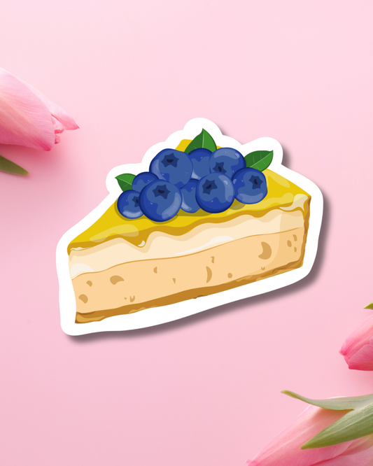 Blueberry Cheesecake Vinyl Sticker