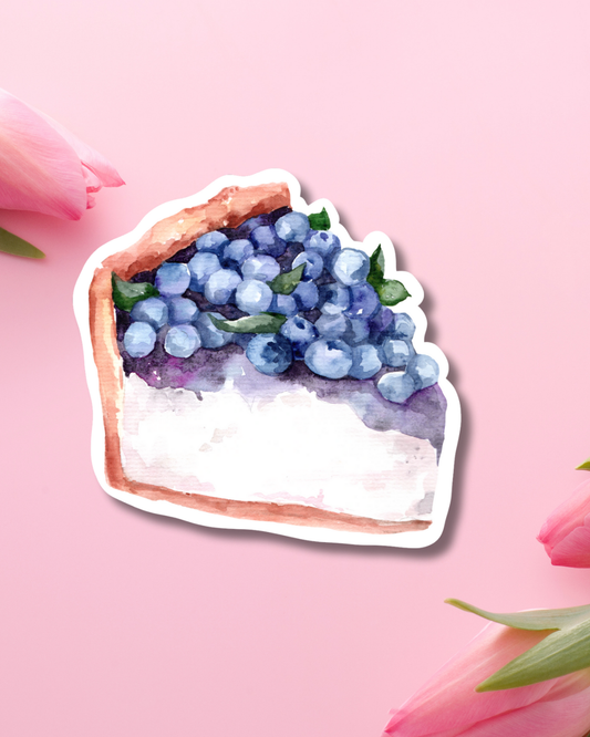 Blueberry Cheesecake Vinyl Sticker