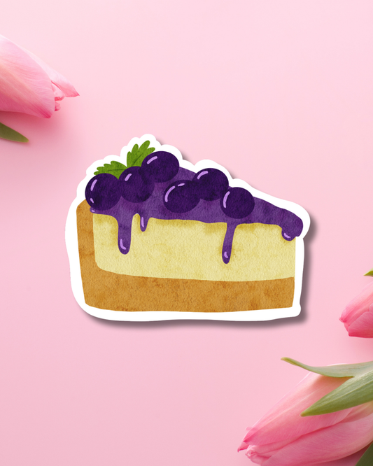 Blueberry Cheesecake Vinyl Sticker