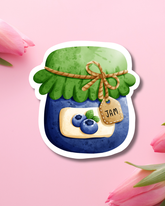 Blueberry Jam Vinyl Sticker