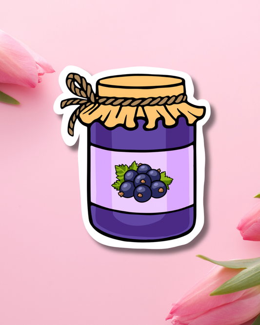 Blueberry Jam Vinyl Sticker