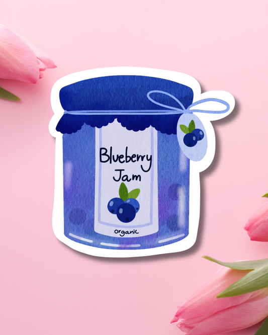 Blueberry Jam Vinyl Sticker