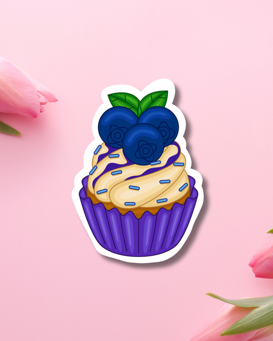 Blueberry Muffin Vinyl Sticker