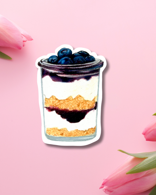 Blueberry Parfait Vinyl Sticker