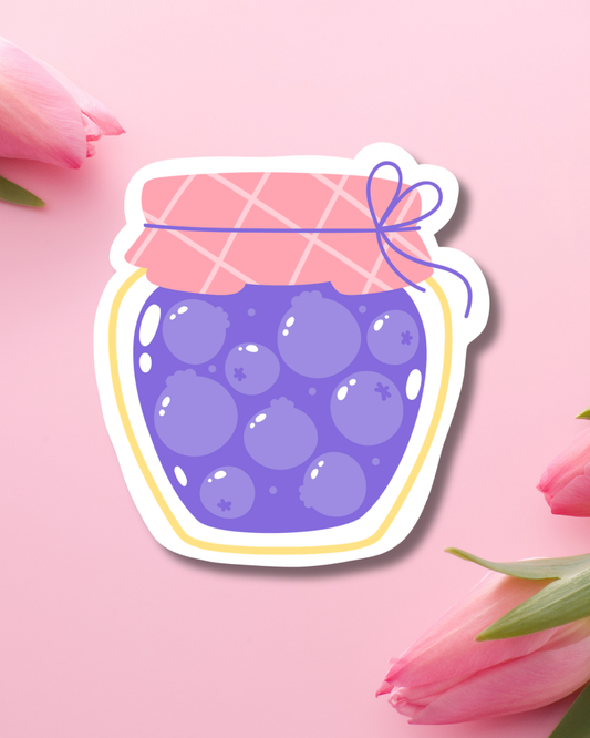 Blueberry Preserves Vinyl Sticker