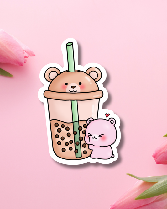 Boba Cutie Vinyl Sticker