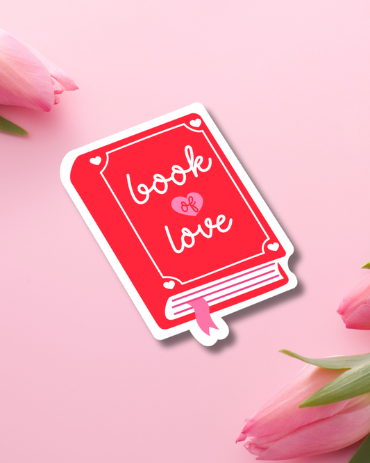 Book of Love Vinyl Sticker