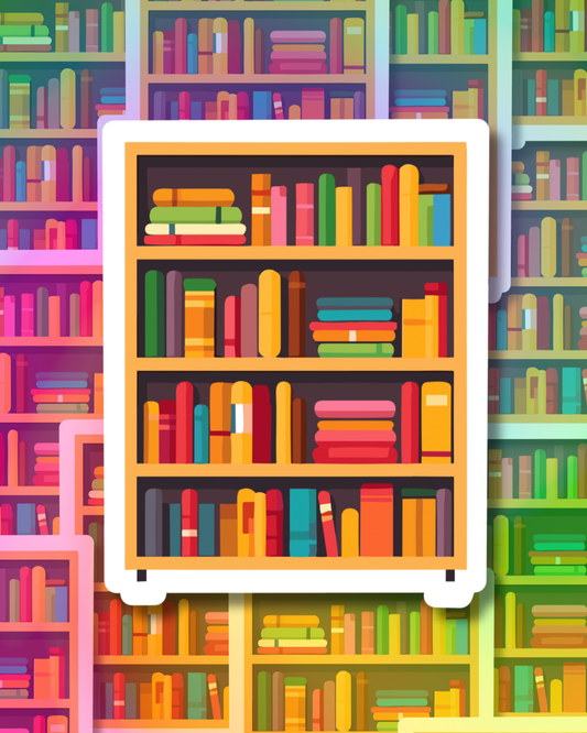 Book Shelve Vinyl Sticker