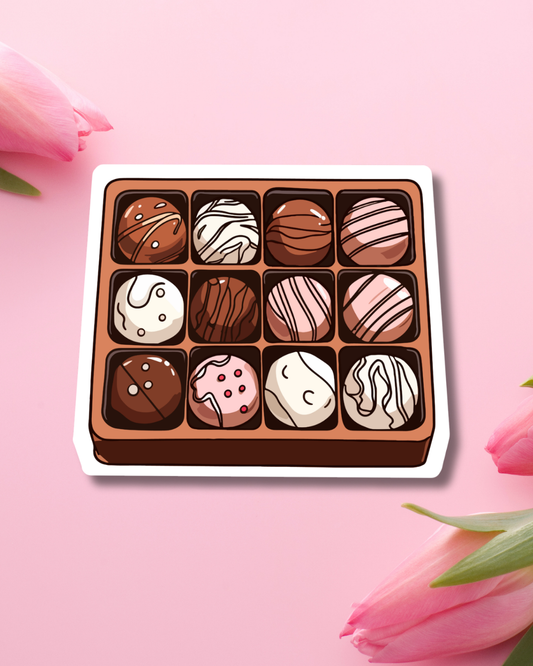 Box of Chocolates Vinyl Sticker