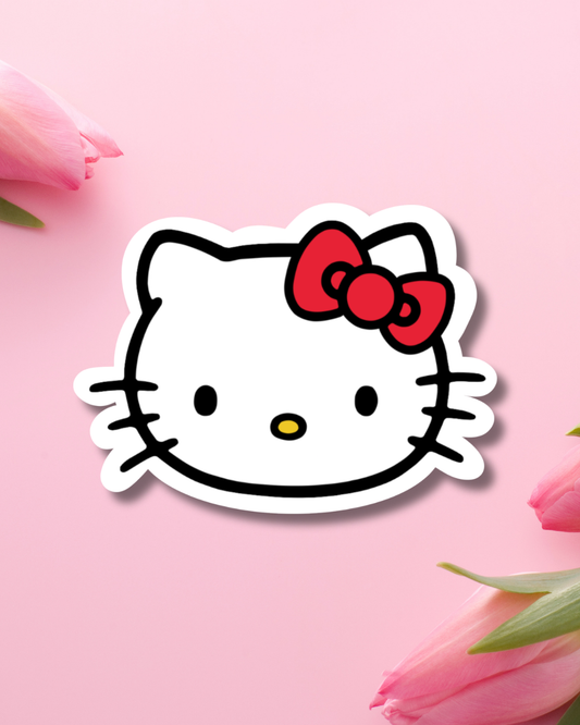 Bright Hello Kitty Vinyl Sticker
