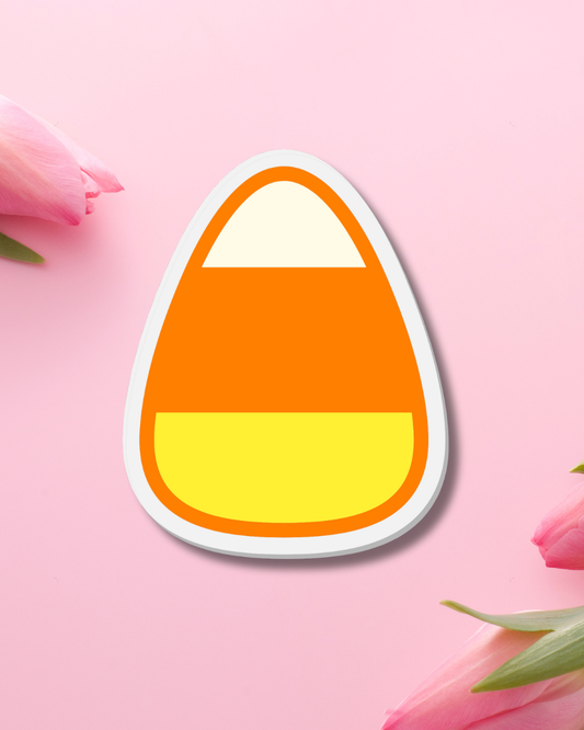 Bright Candy Corn Vinyl Sticker