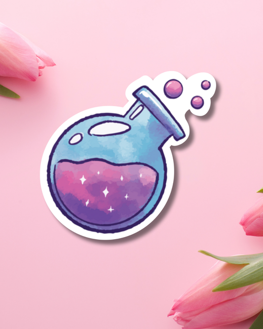 Bubbly Bottle Vinyl Sticker