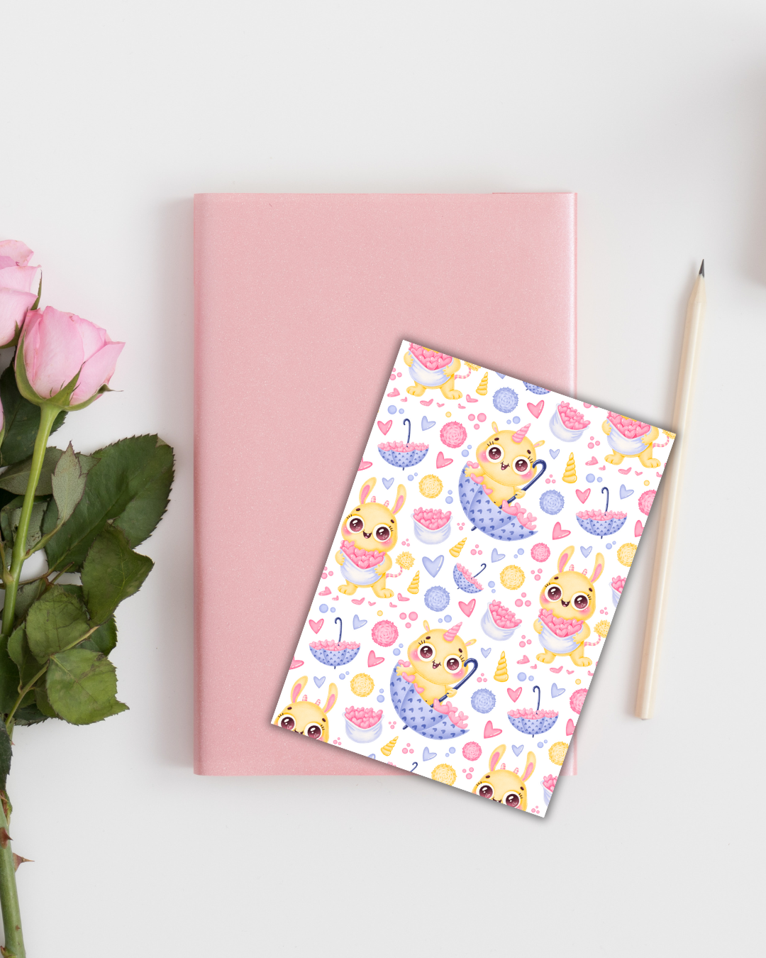 Bunny-Unicorn Love Big Bookmark Handmade Bookish Gift