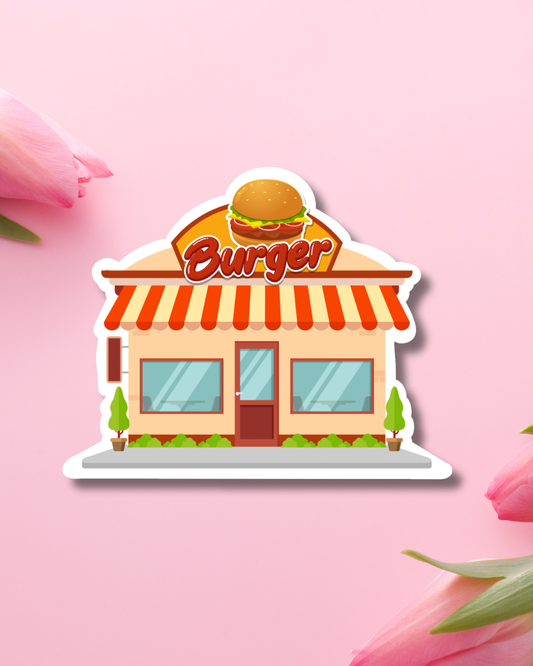 Burger Place Vinyl Sticker
