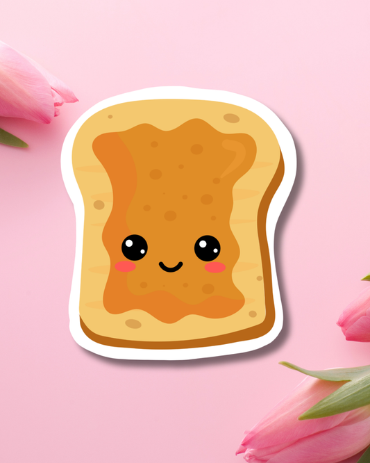 Buttered Toast Vinyl Sticker