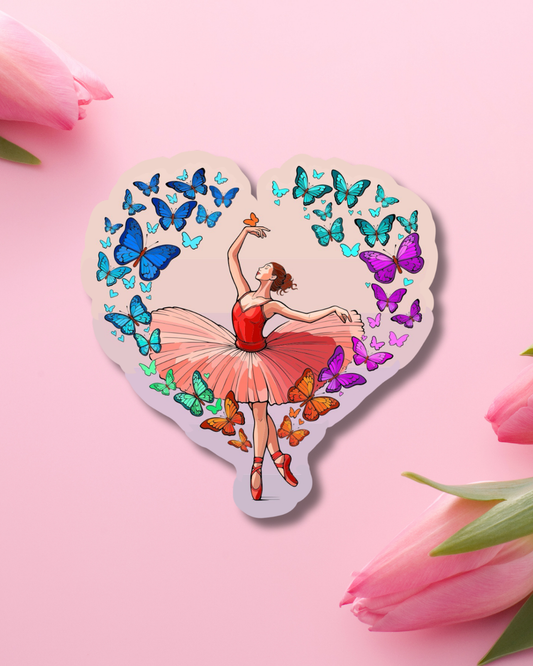 Butterfly Love Vinyl Sticker