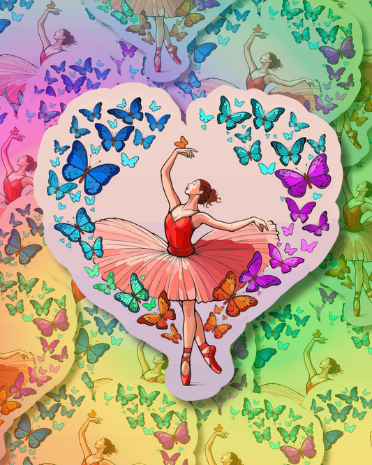 Butterfly Love Vinyl Sticker