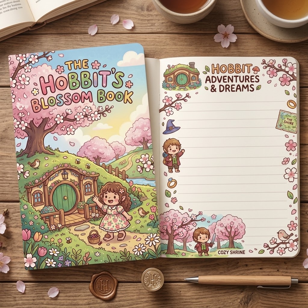 The Hobbit Blossom Book Notebook