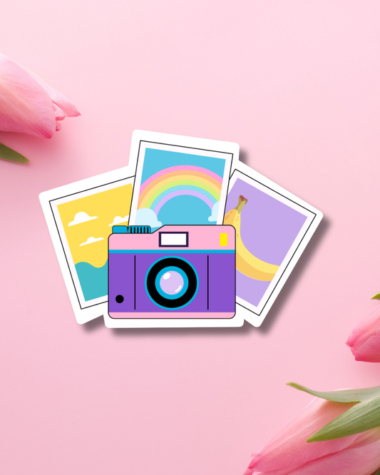 Camera Memories Vinyl Sticker