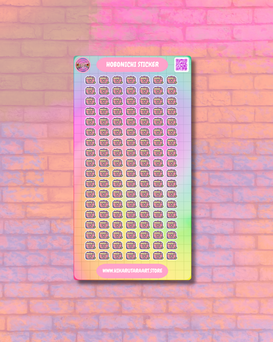 Hobonichi Cousin Camera Tab Sticker Sheet