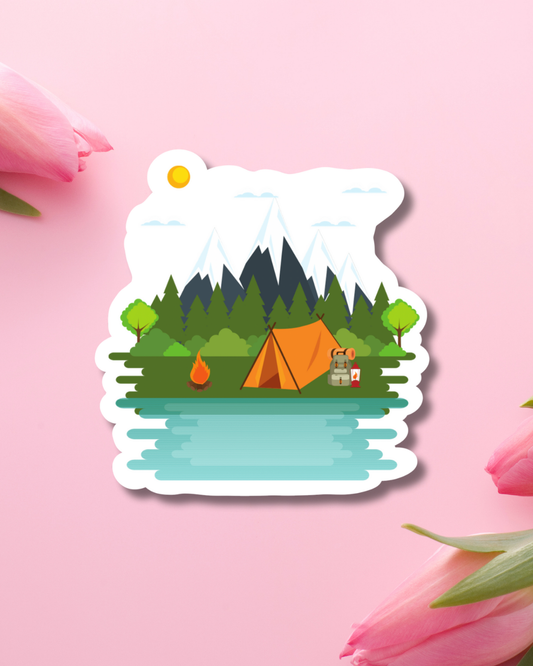 Camping Vibes Vinyl Sticker