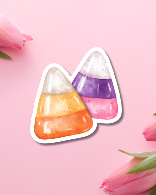 Candy Corn Colors Vinyl Sticker