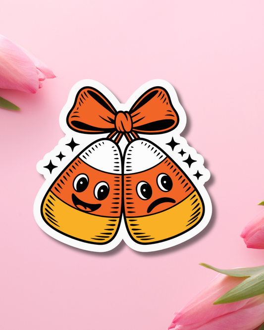 Candy Corn Duo Vinyl Sticker