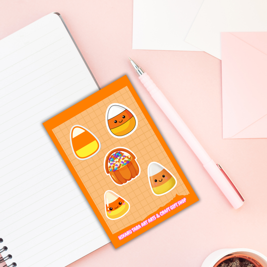 Candy Corn Time Sticker Sheet