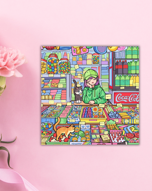 Candy Store Bliss Art Print Aesthetic Gift Decor