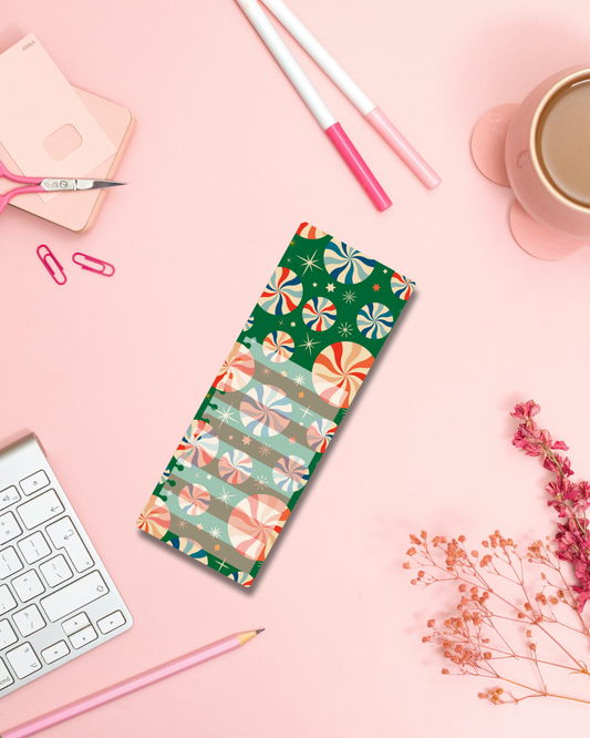 Candy Cane Sweetness Notepad Aesthetic Cute Stationery Gift