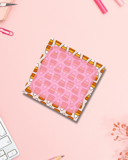 Candy Corn Bliss Notepad Aesthetic Cute Stationery Gift