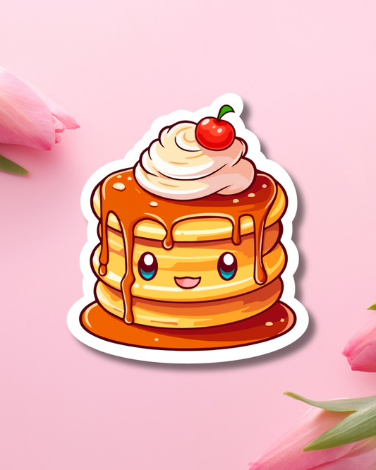 Caramel Pancake Vinyl Sticker