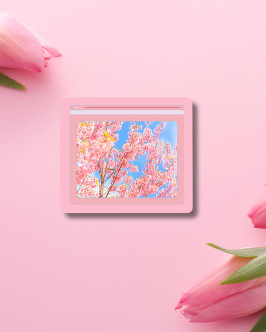Cherry Blossom Sky Vinyl Sticker