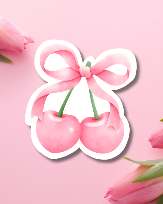Cherry Vinyl Sticker