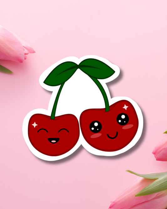 Cherry Joy Vinyl Sticker