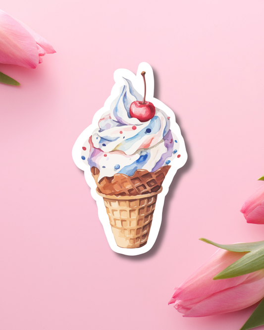 Cherry Sunday Vinyl Sticker