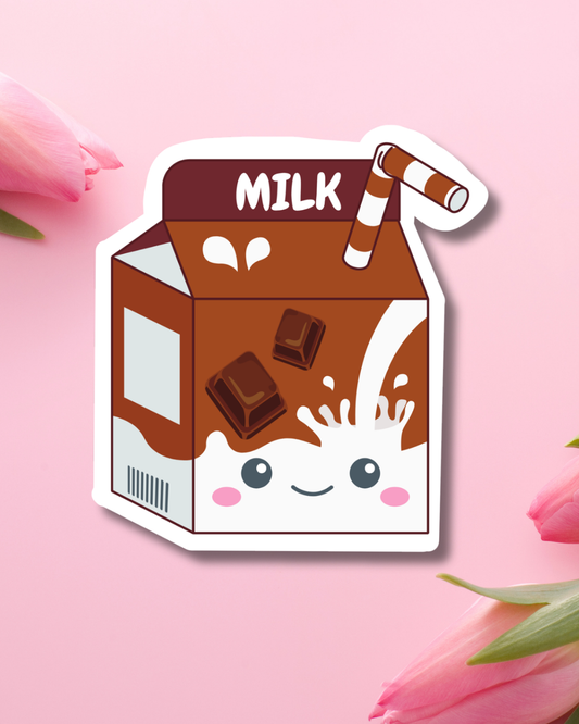 Chocolate Milk Cutie Vinyl Sticker
