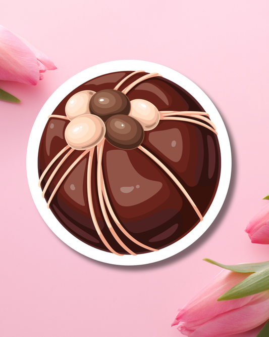 Chocolate Truffle Vinyl Sticker