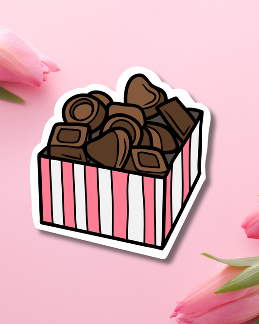 Chocolate Box Vinyl Sticker