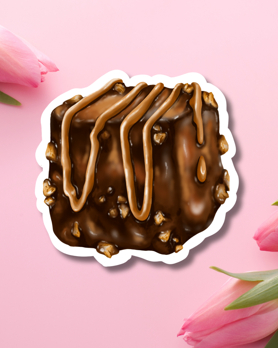 Chocolate Brownie Vinyl Sticker
