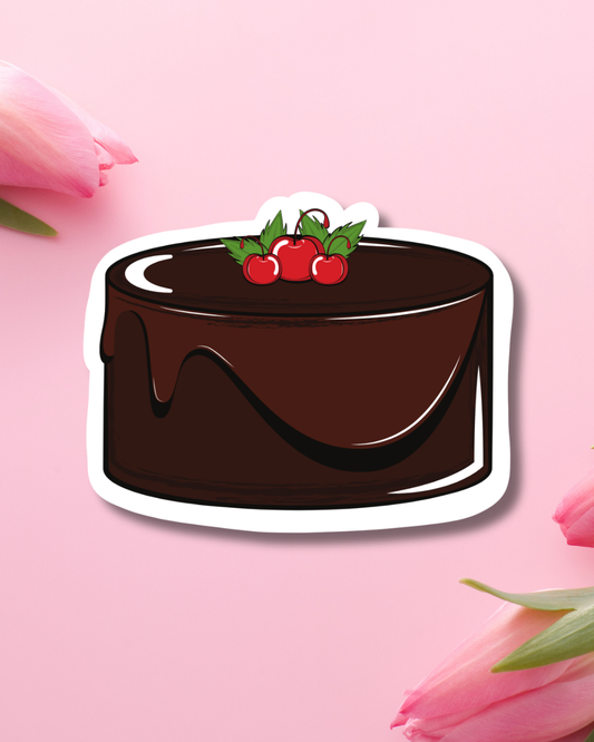 Chocolate Cake Vinyl Sticker