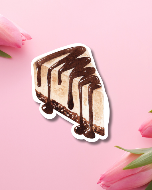 Chocolate Cheesecake Vinyl Sticker
