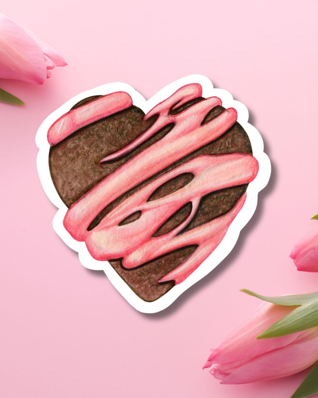 Chocolate Cookie Vinyl Sticker